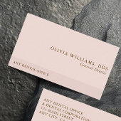 Eenvoudige Professionele Roze Dental Visitekaartje