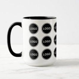 Eenvoudige Promotionele Business Logo Pattern Coff Mok