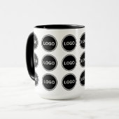 Eenvoudige Promotionele Business Logo Pattern Coff Mok (Voorkant links)