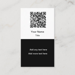 Eenvoudige Promotionele QR Code Zakelijke Kaarten Visitekaartje