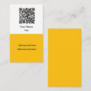 Eenvoudige Promotionele QR Code Zakelijke Kaarten Visitekaartje