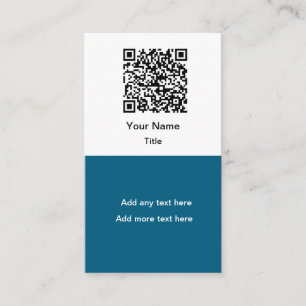 Eenvoudige Promotionele QR Code Zakelijke Kaarten Visitekaartje