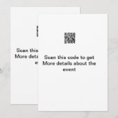 Eenvoudige Q R-code scannen zakelijke gebeurtenis  Feestdagenkaart (Voorkant / Achterkant)