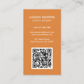Eenvoudige QR-code Modern Visitekaartje (Voorkant)