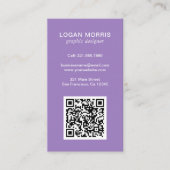 Eenvoudige QR-code Modern Visitekaartje (Voorkant)