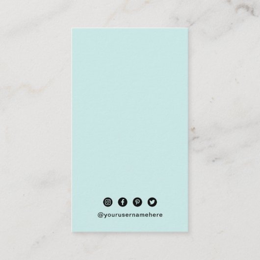 Eenvoudige QR-code Modern Visitekaartje (Achterkant)