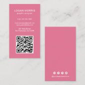 Eenvoudige QR-code Modern Visitekaartje (Voorkant / Achterkant)