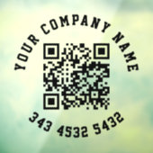 Eenvoudige QR-code Uw zakelijke promotie Raamsticker (Vel 3)