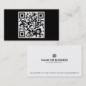 eenvoudige QR-code Visitekaartje (Voorkant / Achterkant)