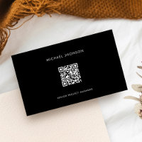 Eenvoudige QR-code Zwart-wit Online Professional