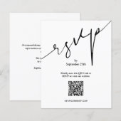 Eenvoudige QR-codenetekaart voor een uitgebreide b (Voorkant / Achterkant)