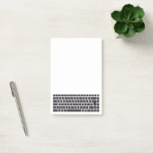 Eenvoudige QWERTY-toetsenbordcomputer Post-it® Notes (Kantoor)