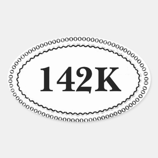 Eenvoudige rand ovale labels (Voorkant)