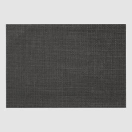 Eenvoudige realistische Burlap Rustic Black Grey C Tissuepapier
