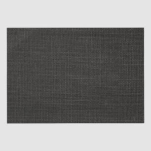 Eenvoudige realistische Burlap Rustic Black Grey C Tissuepapier
