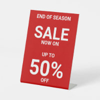 Eenvoudige Red White Business Promotionele Sale