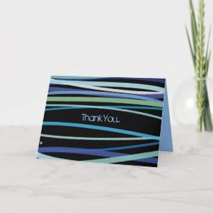 Eenvoudige regels die overeenkomen met dankjewel W Bedankkaart