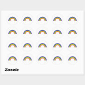 Eenvoudige regenboog Sticker blad (Vel)