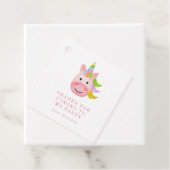 Eenvoudige regenboog Unicorn Girls Birthday Bedankjes Labels (In situ)
