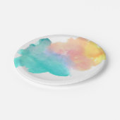 Eenvoudige regenboogsplash-waterverf bord (Gekanteld)