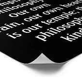 Eenvoudige religie - Dalai Lama citaat - kunstdruk Poster (Hoek)