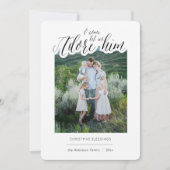 Eenvoudige religieuzen houden van hem kerst Kaart (Voorkant)