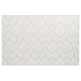 Eenvoudige renaissance Damask, White on Ivory Stof