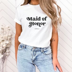 Eenvoudige Retro Boho Typografie Eredienster T-shirt