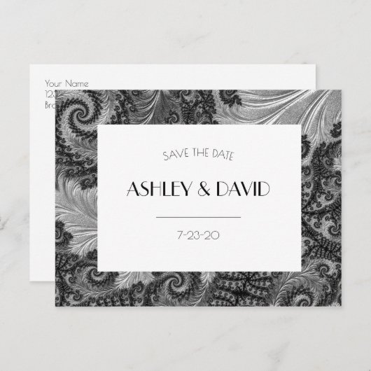 Eenvoudige Retro geïnspireerd om het Briefkaart Da (Voorkant / Achterkant)