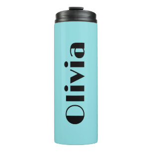 Eenvoudige Retro Naam Tumblers met Vet Lettertype Thermosbeker
