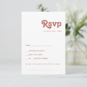 Eenvoudige retro | Oude Roos Song Request RSVP-kaa RSVP Kaartje (Staand voorkant)