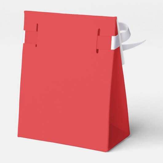 Eenvoudige Retro  Rood Vrolijk Kerstfeest Bedankdoosjes (Achterkant)