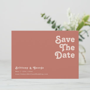 Eenvoudige retroflectraliebuizen   Horizontaal oud Save The Date