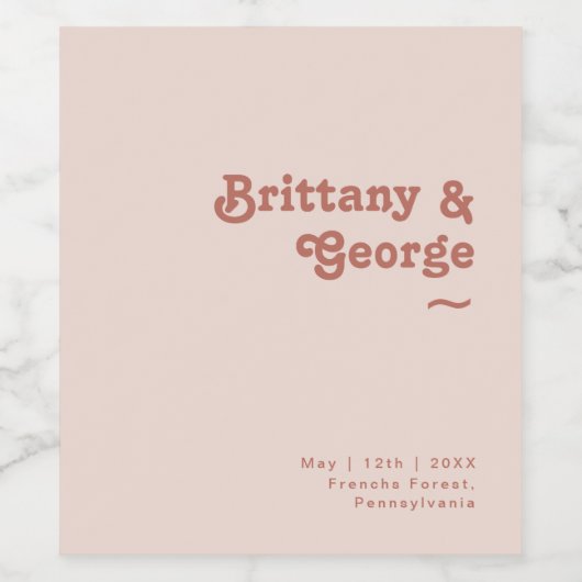 Eenvoudige retroflectraliebuizen | Wijnlabel voor Wijn Etiket (Enkel label)