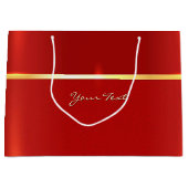 Eenvoudige Rode Gift Bag Groot Cadeauzakje (Voorkant)