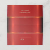 Eenvoudige rode kaart (Buitenkant ongevouwen)