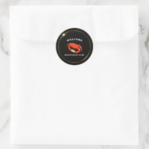 Eenvoudige Rode krab maïs zeevruchten Restaurant l Ronde Sticker