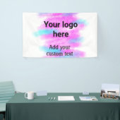 Eenvoudige rode pi aquarel voeg uw logo aangepaste spandoek (Beurs)