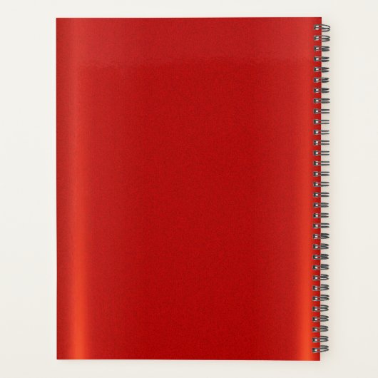 Eenvoudige rode planner (Achterkant)