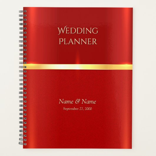 Eenvoudige rode planner (Voorkant)