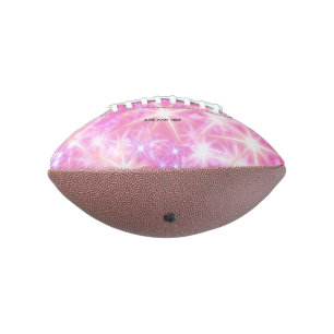Eenvoudige rode roze glittersparren voegen jouw te american football