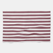 Eenvoudige rode verticale strepen theedoek (Horizontaal)