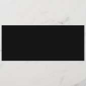 Eenvoudige Romance kalligrafie bruiloft menu (Achterkant)