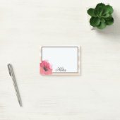 Eenvoudige Romantische Stripes Floral Post-it® Notes (Kantoor)