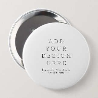 Eenvoudige ronde 4 inch speld/ button 4,0 cm