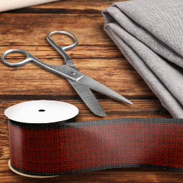 Eenvoudige roodroodkleuren en zwart met realistisc lint