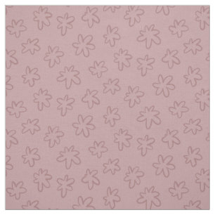Eenvoudige roze Abstract Hand getrokken bloemen Stof