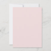 Eenvoudige Roze Boog Doop Uitnodiging (Achterkant)