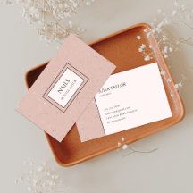 Eenvoudige Roze Glitter Nail Salon Manicurist Past