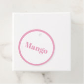 Eenvoudige roze Labels flesjes (In situ)